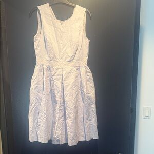 Brooks Brothers White Sleeveless Dress